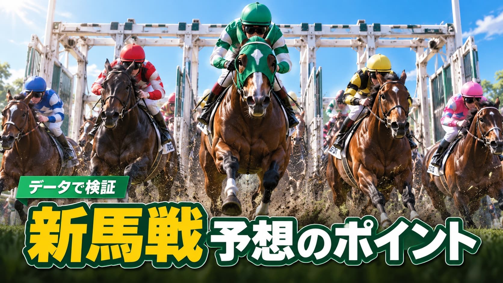 新馬戦の予想のポイントは?騎手や調教師、血統などのデータを分析!